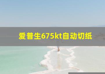 爱普生675kt自动切纸