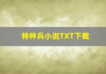 特种兵小说TXT下载