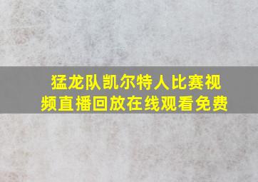 猛龙队凯尔特人比赛视频直播回放在线观看免费