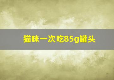 猫咪一次吃85g罐头