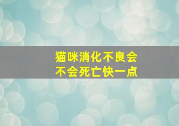 猫咪消化不良会不会死亡快一点