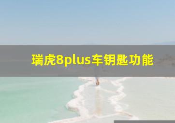 瑞虎8plus车钥匙功能