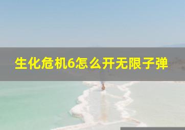 生化危机6怎么开无限子弹