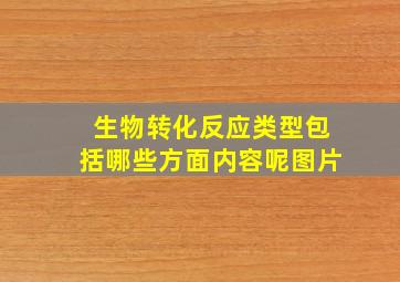 生物转化反应类型包括哪些方面内容呢图片