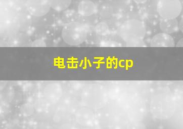 电击小子的cp