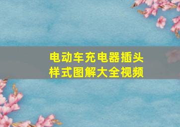 电动车充电器插头样式图解大全视频