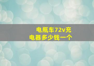 电瓶车72v充电器多少钱一个