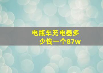 电瓶车充电器多少钱一个87w