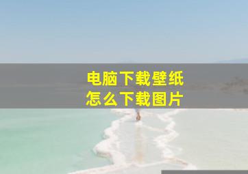 电脑下载壁纸怎么下载图片