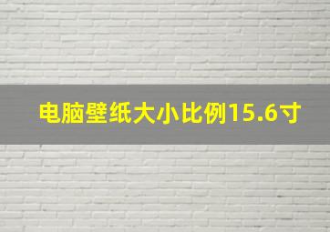 电脑壁纸大小比例15.6寸