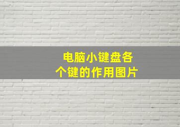 电脑小键盘各个键的作用图片