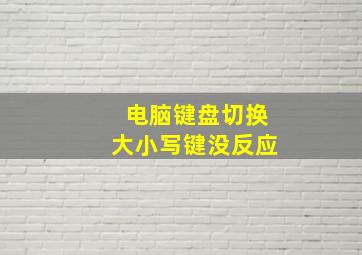 电脑键盘切换大小写键没反应