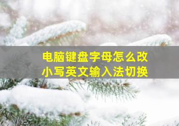 电脑键盘字母怎么改小写英文输入法切换