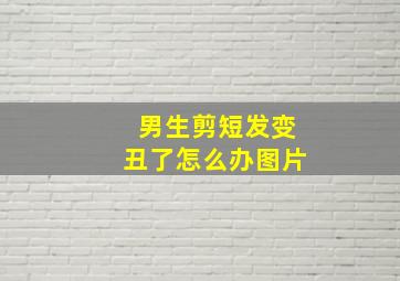 男生剪短发变丑了怎么办图片