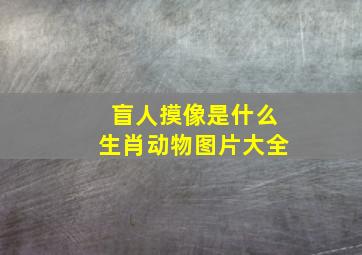 盲人摸像是什么生肖动物图片大全