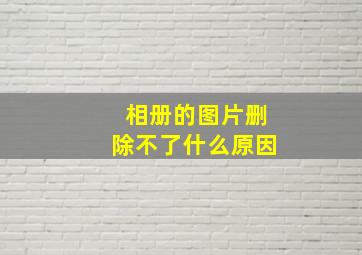 相册的图片删除不了什么原因