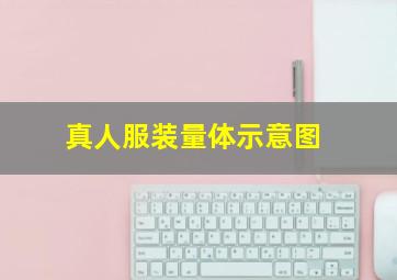 真人服装量体示意图