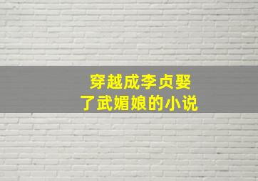 穿越成李贞娶了武媚娘的小说