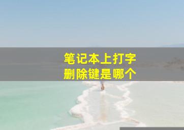 笔记本上打字删除键是哪个