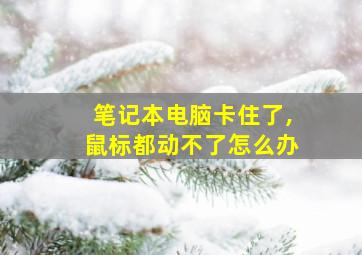 笔记本电脑卡住了,鼠标都动不了怎么办