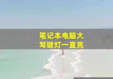 笔记本电脑大写键灯一直亮