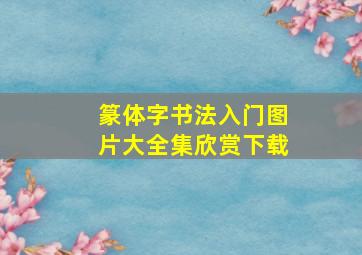 篆体字书法入门图片大全集欣赏下载