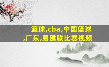 篮球,cba,中国篮球,广东,易建联比赛视频