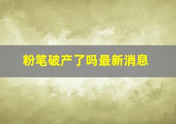 粉笔破产了吗最新消息