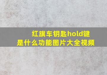 红旗车钥匙hold键是什么功能图片大全视频