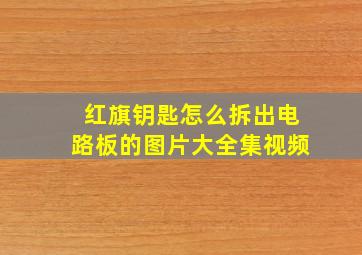 红旗钥匙怎么拆出电路板的图片大全集视频