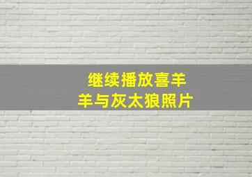 继续播放喜羊羊与灰太狼照片