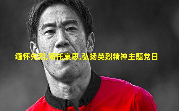 缅怀先烈,寄托哀思,弘扬英烈精神主题党日