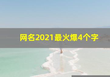 网名2021最火爆4个字