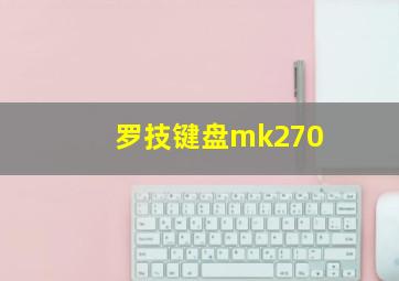 罗技键盘mk270