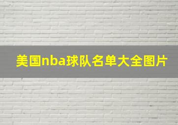 美国nba球队名单大全图片