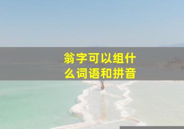 翁字可以组什么词语和拼音