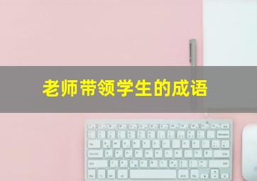 老师带领学生的成语