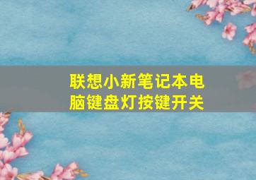 联想小新笔记本电脑键盘灯按键开关