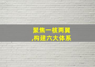 聚焦一核两翼,构建六大体系