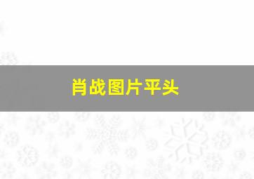 肖战图片平头