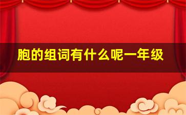 胞的组词有什么呢一年级