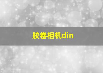 胶卷相机din