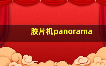 胶片机panorama