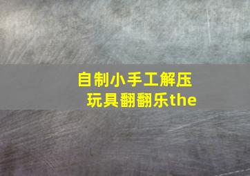 自制小手工解压玩具翻翻乐the