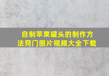 自制苹果罐头的制作方法窍门图片视频大全下载