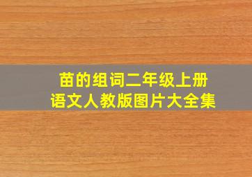 苗的组词二年级上册语文人教版图片大全集