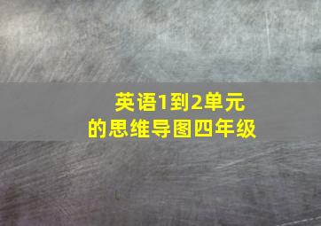 英语1到2单元的思维导图四年级