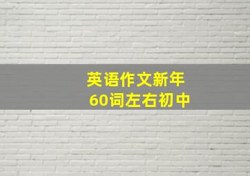 英语作文新年60词左右初中