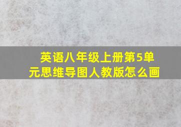 英语八年级上册第5单元思维导图人教版怎么画