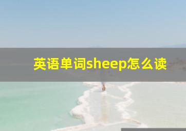 英语单词sheep怎么读